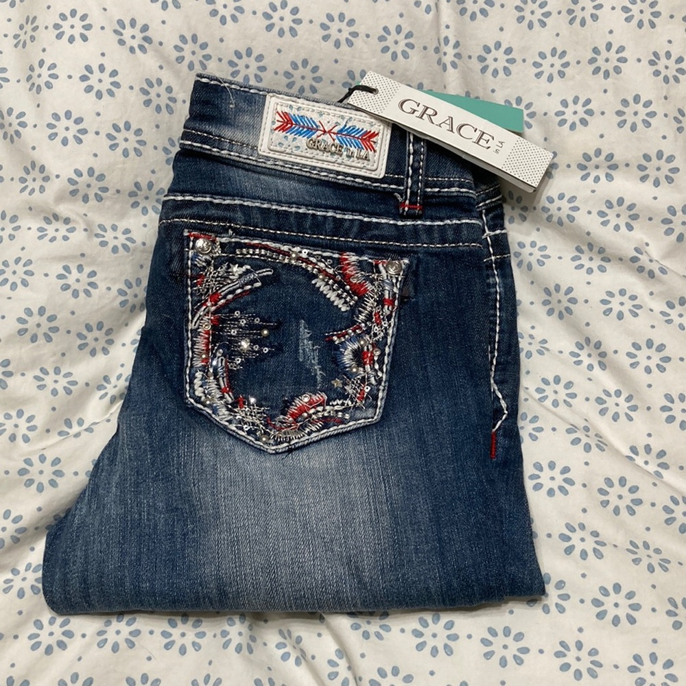 Grace in L.A. cropped jeans
